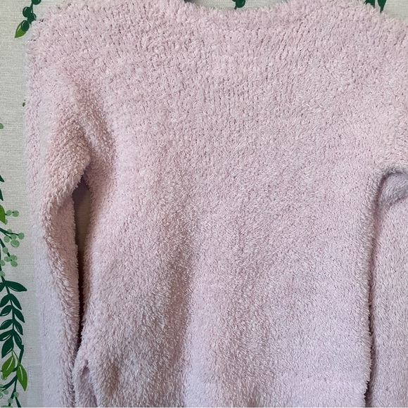 Size 7 GIRLS Fuzzy Sequin Unicorn Sweater with Finger Holes C2 - Picture 5 of 7